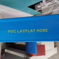 Tuyau d'arrosage plat en PVC bleu de qualité supérieure 1 2 3 4 5 6 8 10 12 14 16 pouces pour pompe de piscine, ferme, agriculture, irrigation