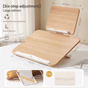 Soporte de Lectura Plegable de Madera con Amplia Área de Escritura, Tabla Inclinada Ergonómica para Niños, Estudio, Oficina en Casa, Dibujo Artístico - Product Image 1