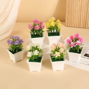 <span class=keywords><strong>Maceta</strong></span> de Plástico Artificial con Diseño de Hierba de <span class=keywords><strong>Pino</strong></span> y Frutos Pequeños, Alta Simulación, Decoración para el Hogar, Escritorio, Sala de Estar, Día de San Valentín - Product Image 1