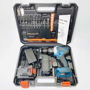 <b>Set</b> of 35pcs 13mm Brushless Lithium Impact Drill 200Nm Portable Cordless <b>Torque</b> Screwdriver Combination Tool Kits MTK01 - Product Image 1