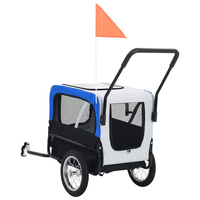 Nouveau design pliant 2 en 1 grand chariot vélo remorque vélo remorque pour animaux de compagnie survêtement pliable chien vélo remorque pour animaux de compagnie