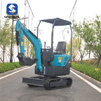 Mini-excavatrice sur chenilles de 1 tonne, moteur EPA Euro 5, agricole, domestique, conception compacte, facile à transporter