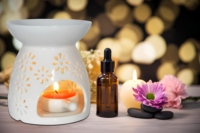 Brûleur à cire en céramique Brûleurs d'huile assortis Chauffe-cire Aromathérapie Photophore Bougie Diffuseur parfumé Décor de chambre à coucher