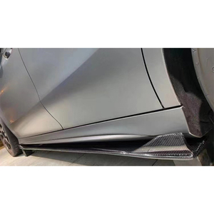 Falda lateral estilo FD de fibra de carbono para <span class=keywords><strong>Mercedes</strong></span> <span class=keywords><strong>Benz</strong></span> <span class=keywords><strong>CLA</strong></span> clase W118 deportes 2020 + faldas laterales de fibra de carbono negro brillante W118 - Product Image 3