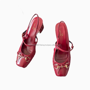 Sandales à talons hauts pour femmes, style italien, en cuir verni, avec nœud et boucle G, élégantes - Product Image 4
