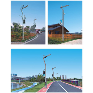 Hot Dip mạ kẽm chiếu sáng đường phố đèn cực wifi thông minh ngắt mạch 30 amp một thông minh vườn cực cho thành phố thông minh - Product Image 4