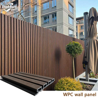 Panneau mural extérieur WPC de nouvelle conception, prix d'usine en Chine, panneau mural extérieur WPC, panneau mural extérieur cannelé