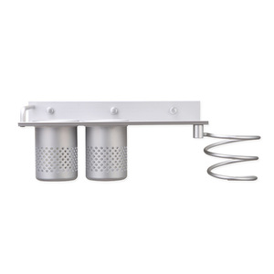 Estante de Almacenamiento de Aluminio Playboy, Estante Doble para Baño Montado en la Pared, Rectangular y Duradero - Product Image 2