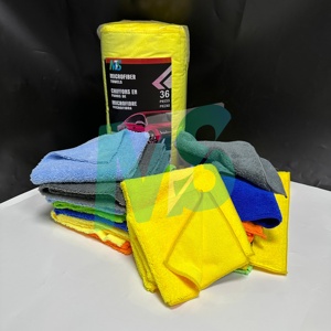 Paquete de 36 Paños de Limpieza de Microfibra Personalizables, Toallas de Microfibra para Pulir Autos, 30*30 40*40cm - Product Image 1
