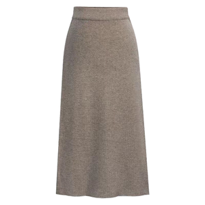 Jupes mi-mollet en tricot personnalisables à taille élastique pour femmes – Qualité supérieure, coton confortable, vêtements d'extérieur pour femmes - Product Image 1