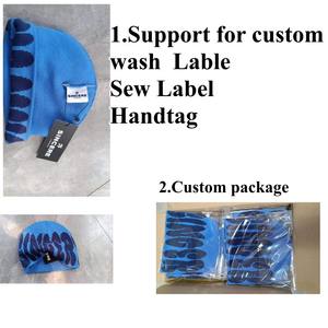 Berretti da corsa per sublimazione del produttore di berretti stampa mimetica in maglia con motivo personalizzato con stampa sublimata digitale senza polsino - Product Image 6