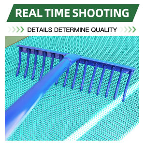 <span class=keywords><strong>Râteau</strong></span> en acier pour jardin, outils à main, nivellement du <span class=keywords><strong>gazon</strong></span>, feuilles, herbe - Product Image 5