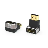 Adaptateur HDMI 8K compatible, coudé à 90 degrés, connecteur d'extension HDMI mâle vers femelle à angle droit de 90 degrés, adaptateur à 270 degrés
