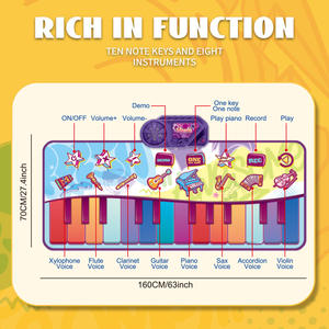 Tapis de danse pour enfants, tapis musical, graffiti coloré, 1.6 <span class=keywords><strong>Mi</strong></span> <span class=keywords><strong>Piano</strong></span> Blanket, tapis de danse multifonctionnel - Product Image 5