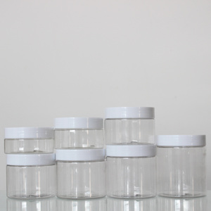 Petits contenants vides de gommage corporel en plastique transparent de <span class=keywords><strong>4</strong></span> oz 6 oz 8 oz pour sels de bain beurre de karité produits capillaires pour soins de la peau cosmétiques - Product Image 2