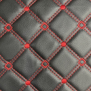 Ventes chaudes : <span class=keywords><strong>Cuir</strong></span> PVC éponge automobile matelassé brodé 5D pour tapis de voiture, <span class=keywords><strong>housse</strong></span> de siège de voiture et revêtement de plancher de voiture. - Product Image 4