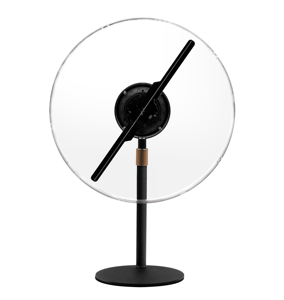 Mini LED Fan <strong>with</strong> <strong>3D</strong> Hologram <strong>Projector</strong> Rotating Animated Advertising Equipment Includes Frame Stand - Product Image 1