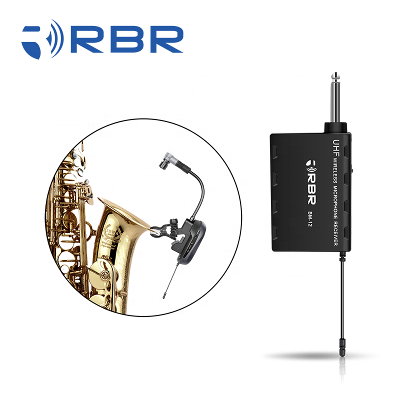 Portable Bm12 Saxophone Instrument Wireless Microphone