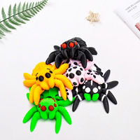 Lot de 5 mini-figurines d'araignées articulées imprimées en 3D, jouets flexibles, décorations de bureau, cadeau sensoriel anti-stress