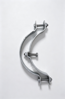 Boulon de poteau en acier forgé de type bande pour poteau de câble optique de communication, haute résistance à la traction, conception personnalisée disponible