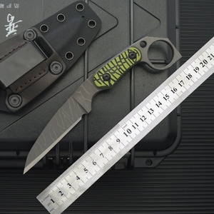 มีดอเนกประสงค์ ML M5 DIY OEM ปรับแต่งได้ สำหรับการเอาชีวิตรอด การล่าสัตว์ ด้ามจับ G10 ใบมีดสแตนเลสคมตรง ด้ามจับตรง - Product Image 6