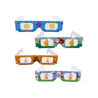 Weihnachts-Schneemann Schneeflocke Weihnachtsmann Weihnachtsbaum Glocke Laser-Diffraktion Nicht-polarisierte 3D-Brille Feuerwerk Stereo-Modell