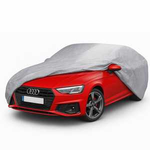 Housse de voiture grise 400x160x120 cm, imperméable, protection extérieure - Product Image 1