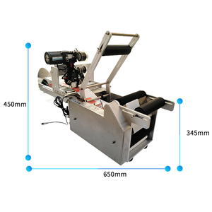 เครื่องติดฉลากขวดกลมแบบขับเคลื่อนด้วยไฟฟ้ากึ่งอัตโนมัติสำหรับกระป๋องโลหะและแก้ว - Product Image 5