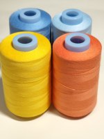 Fil à coudre de haute qualité 40S/2 3000yds 100% polyester, fil filé, couleurs assorties pour vêtements et textiles