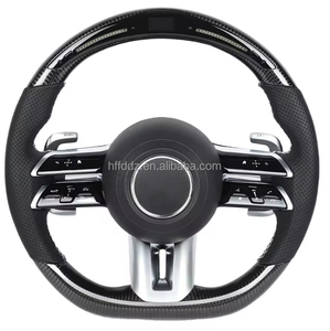 Volante de Fibra de Carbono Forjado Perforado para Mercedes Benz W204 W205 W211 W212 CLA W176 W177 ML W166 X253 W221 W222 AMG - Product Image 1
