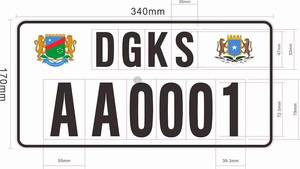 Fabricante antiláser Película reflectante en relieve Placas de matrícula de coche Nombre de marca personalizado Placa de matrícula Estados Unidos