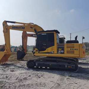 Excavadora Komatsu PC210 Usada con Pocas Horas de Trabajo, Excavadora Mediana con Aprobación EPA/CE para Construcción - Product Image 3