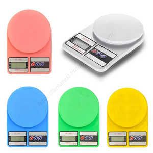 Balance de cuisine électronique numérique WDD551 en gros, plateau rond, pour aliments et pâtisserie, usage domestique, alimentée par piles, affichage LCD, grammes - Product Image 3
