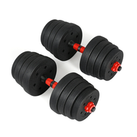 Ensemble d'haltères en ciment réglables pour la maison et la salle de sport, équipement de musculation et de fitness