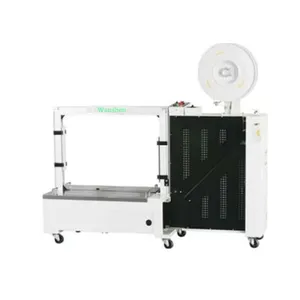 High quality low price carton box strapping machine with CE certificate connect with packing line