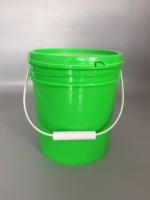 Ember tahan air 10L lapangan kimia Logo kustom ember plastik kapasitas besar dengan tutup