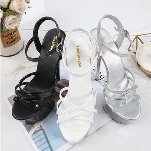 Sandales à plateforme de haute qualité à bout ouvert pour femme, talons transparents pour femme élégante - Product Image 3