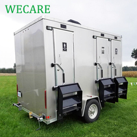 Remorque de salle de bain mobile de luxe Remorque de toilette portable Toilettes mobiles et salle de douche Toilettes extérieures Caravane de toilette pour camping-car