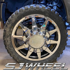 Cerchi Forgiati in Lega SJ 6061-T6 per Dually 8x180 8x200 20 <span class=keywords><strong>22</strong></span> 24x8.25 Ruote Dually Personalizzate per Isuzu NPR Silverado 3500HD DRW - Product Image 1