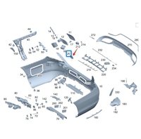 Couvercle de remorque de barre arrière OEM 2058850224 pour mercedes-benz classe C W205