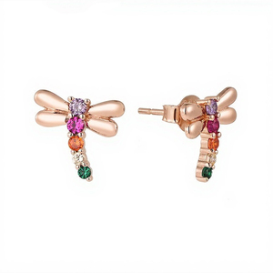 <span class=keywords><strong>Orecchini</strong></span> con pietre preziose in argento <span class=keywords><strong>orecchini</strong></span> da donna simpatici animali libellula possono essere personalizzati con <span class=keywords><strong>orecchini</strong></span> Moissanite - Product Image 2