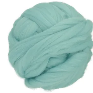 Charmkey 100% Polyester Wholesale Roving Fiber Tops Super Chunky Handcraft Yarn