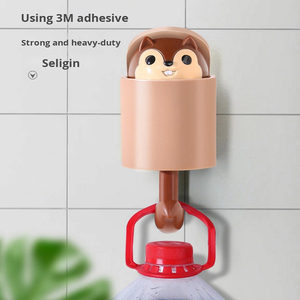 Anya Bán Buôn Nhà Bếp Phim Hoạt Hình Sáng Tạo Dễ Thương Động Vật Móc Áo Treo Tường Mạnh Mẽ Nhựa ABS Tự Dính Sóc Tường Móc - Product Image 5