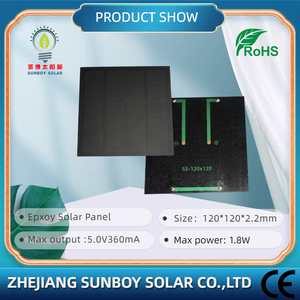 SUNBOY SOLAR Mini 1.8W %20 Verimli DIY PET Güneş Paneli Modülü LED Lamba 5V CE/ROHS 120x120mm için - Product Image 4