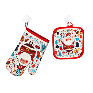 Gants pour four extra-longs, de cuisine japonaise, design personnalisé, résistants à la chaleur, avec doublure rembourrée, vente en gros, - Product Image 1