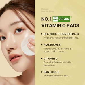 Discos de Tónico Medicube Deep Vita <span class=keywords><strong>C</strong></span> para el Rostro, para Piel Desigual, con Vitaminas, Cuidado de la Piel Coreano - Product Image 6
