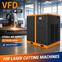 Compresseur d'air à vis silencieux et lubrifié 7,5 kW 220 V monophasé portable à moteur refroidi par air, économe en énergie, homologué CE pour atelier