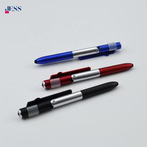 Bolígrafo capacitivo LED de plástico 4 en 1 multifunción con soporte para teléfono de proveedor de confianza - Product Image 2