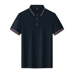 Men's Polo Shirt 200g Polyester Solid Color Short Sleeve Workwear Daily Wear - Product Image 1