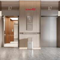 Ascenseur de passagers haut de gamme en acier inoxydable 304, traction sans engrenages, cabine finition miroir, design classique moderne, ScheinLift
